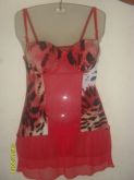 Camisola tule com liganete